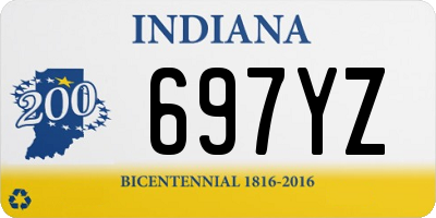 IN license plate 697YZ
