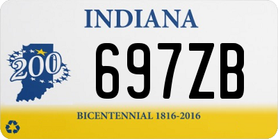 IN license plate 697ZB