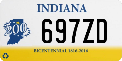 IN license plate 697ZD