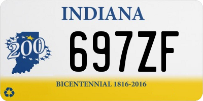 IN license plate 697ZF