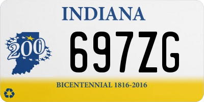 IN license plate 697ZG