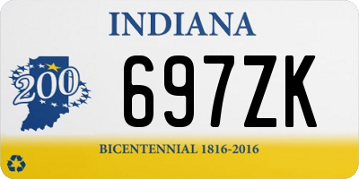 IN license plate 697ZK