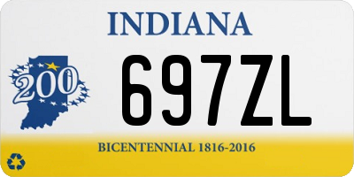IN license plate 697ZL