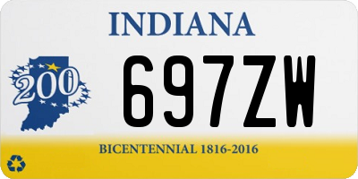 IN license plate 697ZW