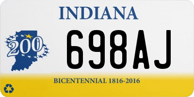 IN license plate 698AJ