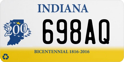 IN license plate 698AQ