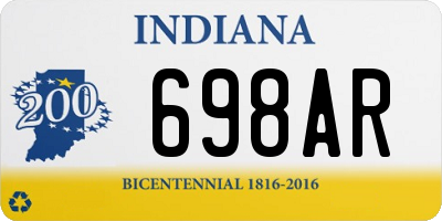 IN license plate 698AR