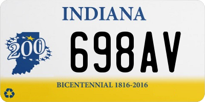 IN license plate 698AV