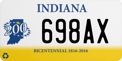 IN license plate 698AX