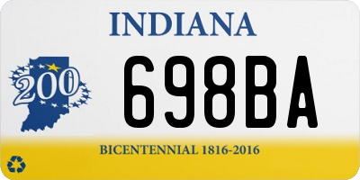 IN license plate 698BA