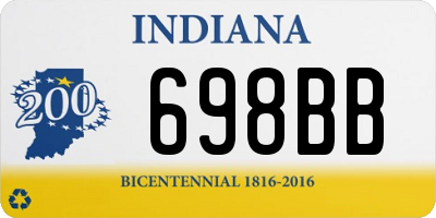 IN license plate 698BB