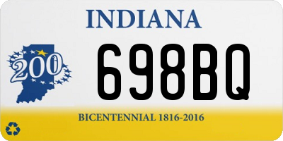 IN license plate 698BQ