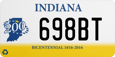 IN license plate 698BT