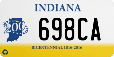 IN license plate 698CA