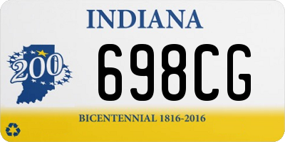 IN license plate 698CG