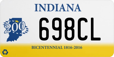 IN license plate 698CL