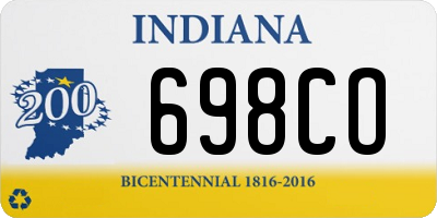 IN license plate 698CO