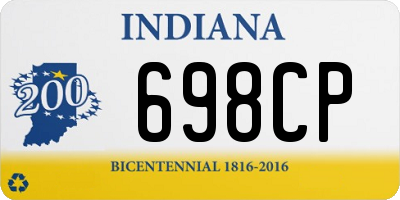 IN license plate 698CP