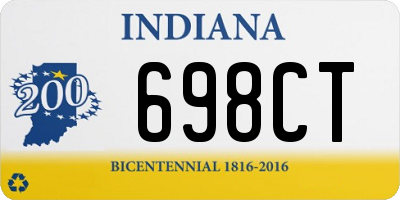 IN license plate 698CT