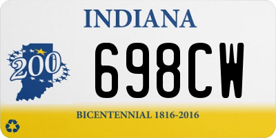 IN license plate 698CW