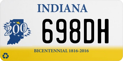 IN license plate 698DH