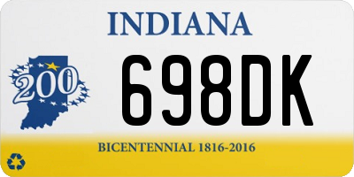 IN license plate 698DK