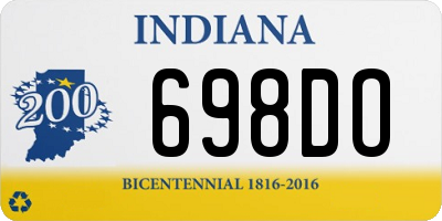 IN license plate 698DO