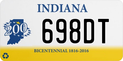 IN license plate 698DT