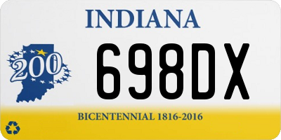 IN license plate 698DX