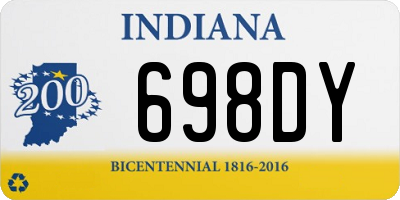 IN license plate 698DY