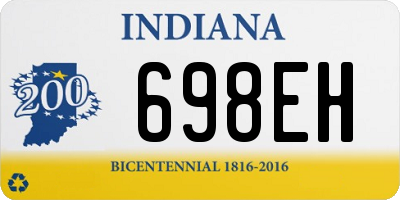 IN license plate 698EH