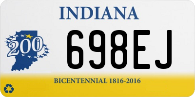 IN license plate 698EJ