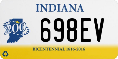 IN license plate 698EV