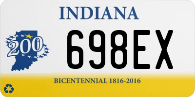 IN license plate 698EX