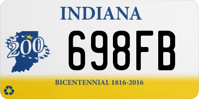 IN license plate 698FB