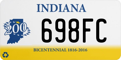 IN license plate 698FC