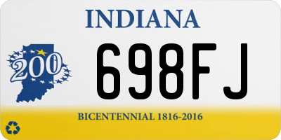 IN license plate 698FJ