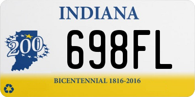 IN license plate 698FL