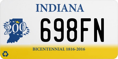 IN license plate 698FN