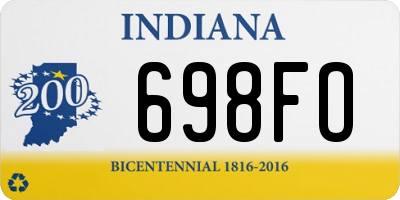 IN license plate 698FO