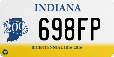 IN license plate 698FP