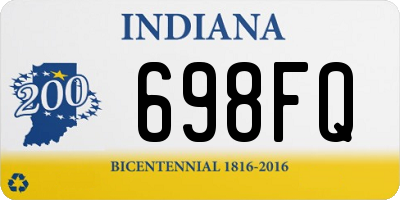 IN license plate 698FQ