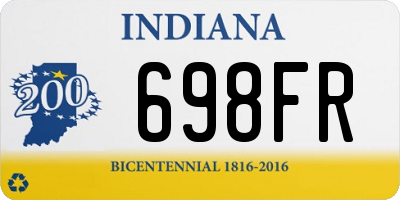 IN license plate 698FR