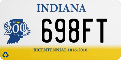 IN license plate 698FT