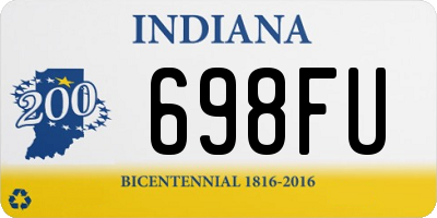 IN license plate 698FU