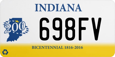 IN license plate 698FV