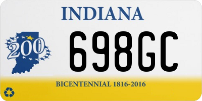 IN license plate 698GC