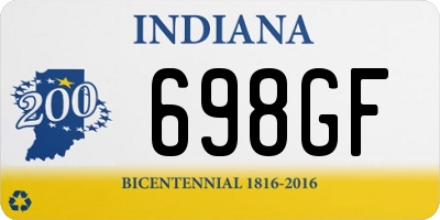 IN license plate 698GF