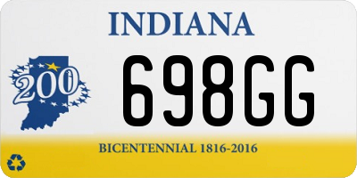 IN license plate 698GG