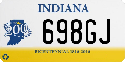 IN license plate 698GJ